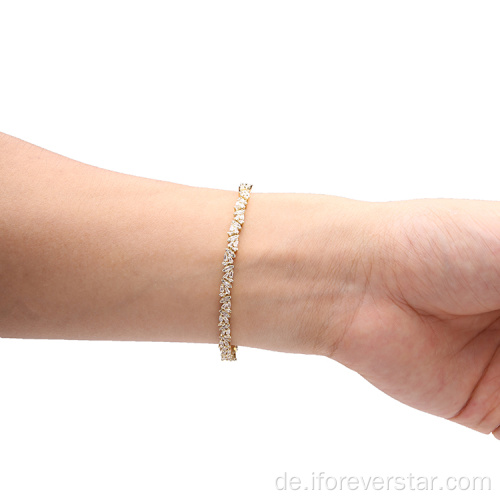 24k vergoldetes Silberarmband Schmuck für Frauen